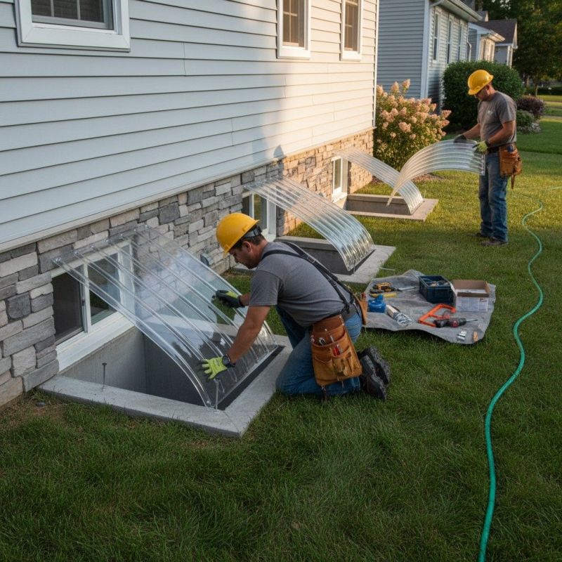 Window Well Cover Installation detail