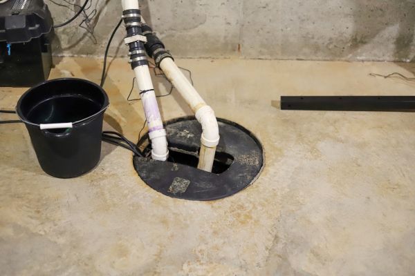 Basement Drainage Installation in Blaine